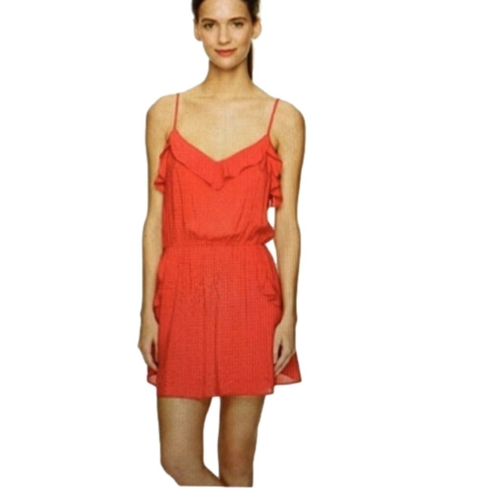 ARITZIA Talula orange red light dress Size S